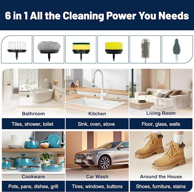 Multifunctional Brush, Long Lasting Batterry