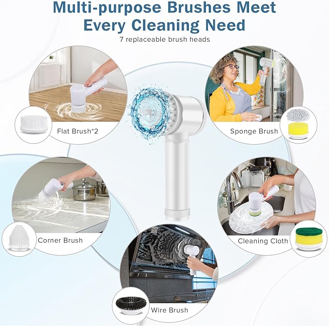 Multifunctional Brush, Long Lasting Batterry