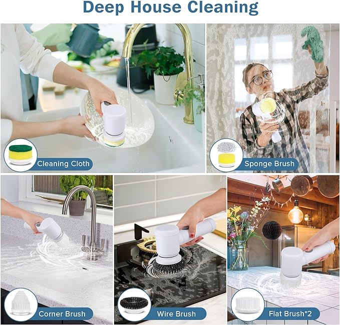 Multifunctional Brush, Long Lasting Batterry