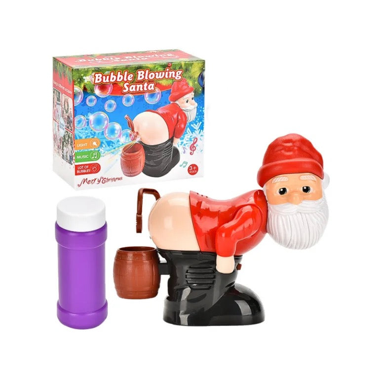 Christmas Toy Funny Santa Wacky Bubble Water Blowing